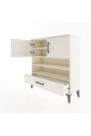 Arges Şifonyer 4 Raflı Tek Çekmeceli 2 Kapaklı 88x30x96 - S04M032V1A