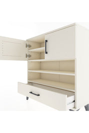 Arges Şifonyer 4 Raflı Tek Çekmeceli 2 Kapaklı 88x30x96 - S04M032V1A