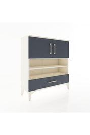Arges Şifonyer 4 Raflı Tek Çekmeceli 2 Kapaklı 88x30x96 - S04M032V2A