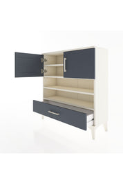 Arges Şifonyer 4 Raflı Tek Çekmeceli 2 Kapaklı 88x30x96 - S04M032V2A