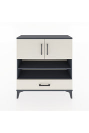 Arges Şifonyer 4 Raflı Tek Çekmeceli 2 Kapaklı 88x30x96 - S04M032V4A