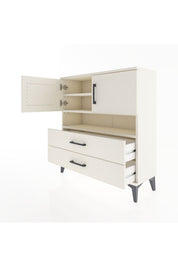 Arges Şifonyer 3 Raflı 2 Çekmeceli 2 Kapaklı 88x30x96 - S04M033V1A