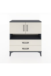 Arges Şifonyer 3 Raflı 2 Çekmeceli 2 Kapaklı 88x30x96 - S04M033V4A