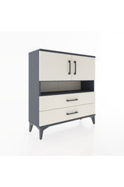 Arges Şifonyer 3 Raflı 2 Çekmeceli 2 Kapaklı 88x30x96 - S04M033V4A