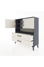 Arges Şifonyer 3 Raflı 2 Çekmeceli 2 Kapaklı 88x30x96 - S04M033V4A
