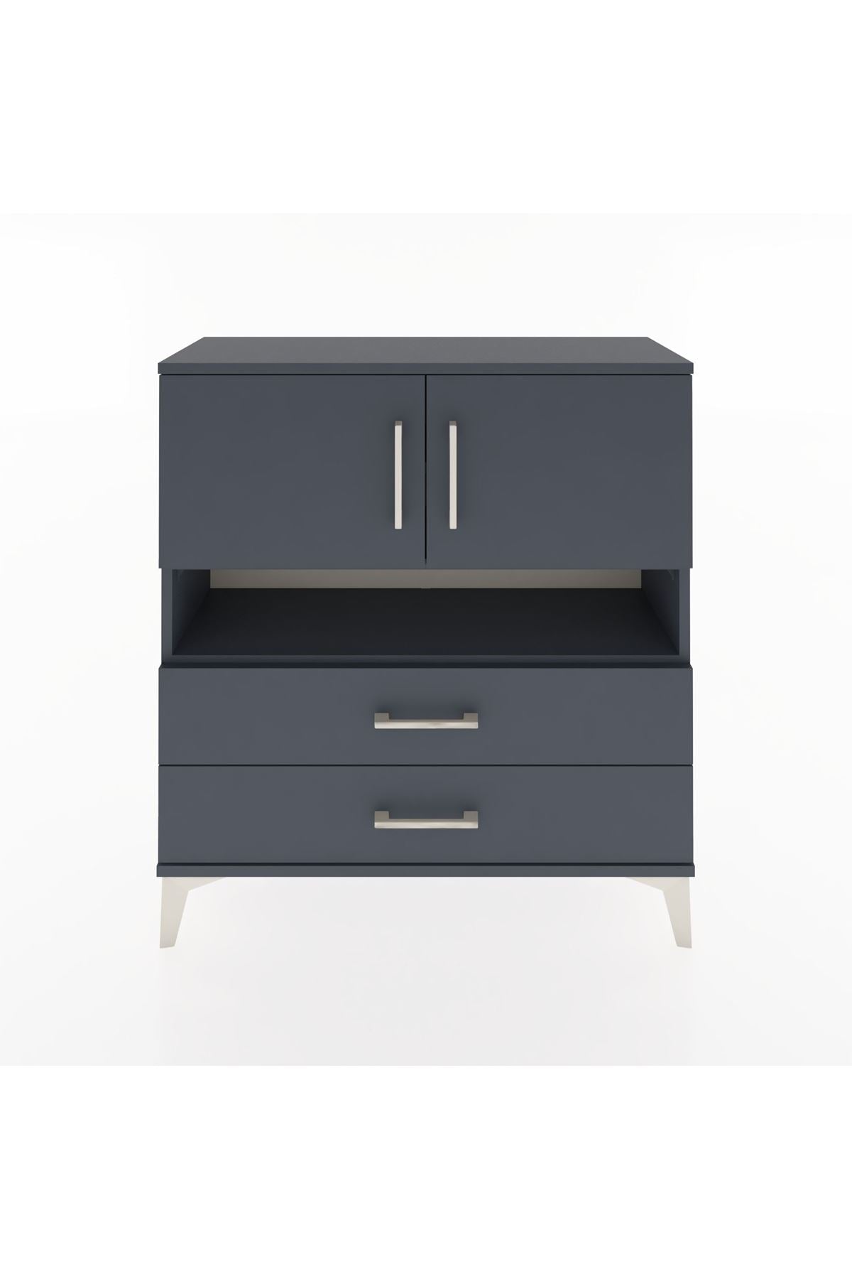 Arges Şifonyer 3 Raflı 2 Çekmeceli 2 Kapaklı 88x30x96 - S04M033V5A