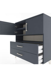 Arges Şifonyer 3 Raflı 2 Çekmeceli 2 Kapaklı 88x30x96 - S04M033V5A