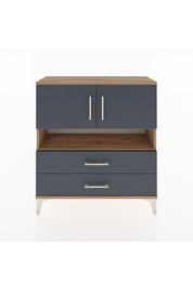 Arges Şifonyer 3 Raflı 2 Çekmeceli 2 Kapaklı 88x30x96 - S04M033V8A