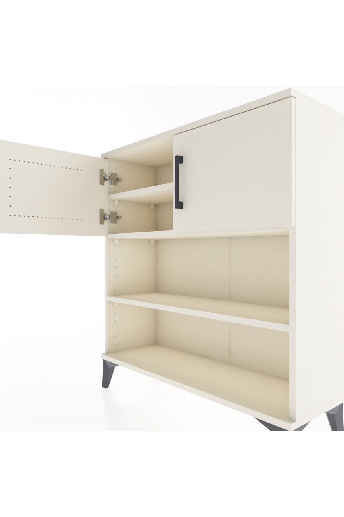 Arges Şifonyer 3 Raflı 2 Kapaklı 88x30x96 - S04M034V1A