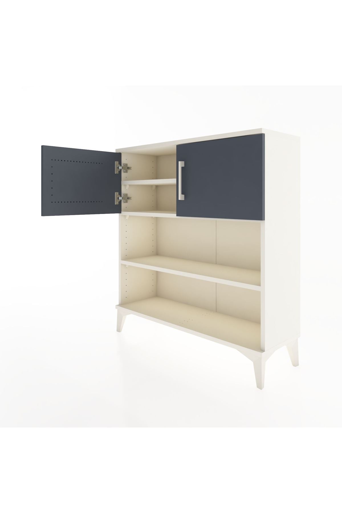Arges Şifonyer 3 Raflı 2 Kapaklı 88x30x96 - S04M034V2A