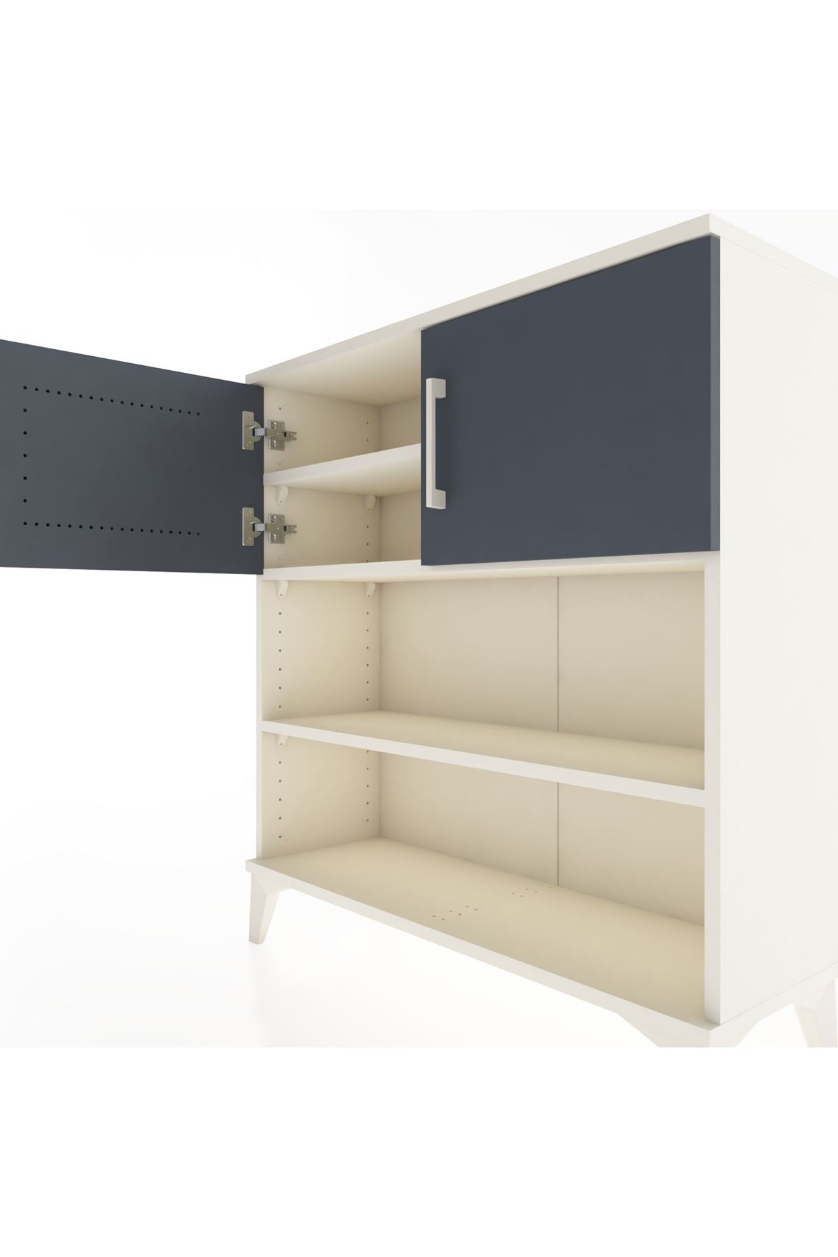 Arges Şifonyer 3 Raflı 2 Kapaklı 88x30x96 - S04M034V2A