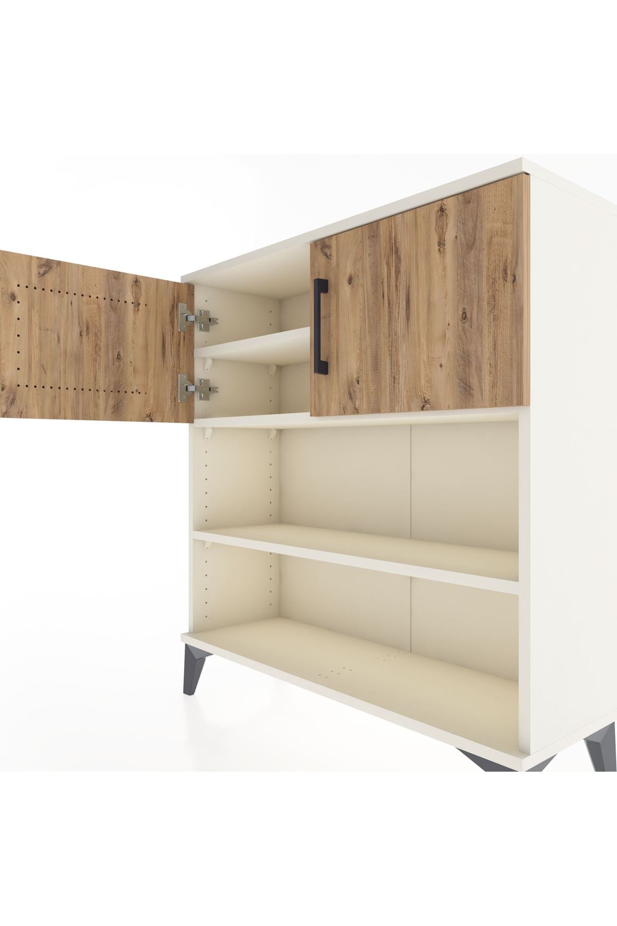 Arges Şifonyer 3 Raflı 2 Kapaklı 88x30x96 - S04M034V3A