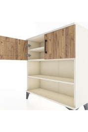 Arges Şifonyer 3 Raflı 2 Kapaklı 88x30x96 - S04M034V3A