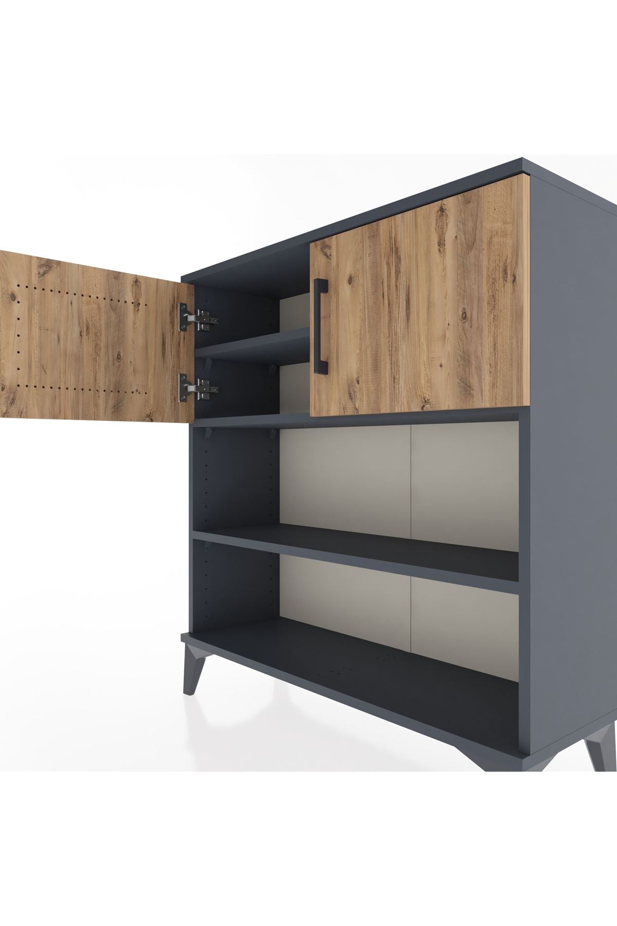 Arges Şifonyer 3 Raflı 2 Kapaklı 88x30x96 - S04M034V6A