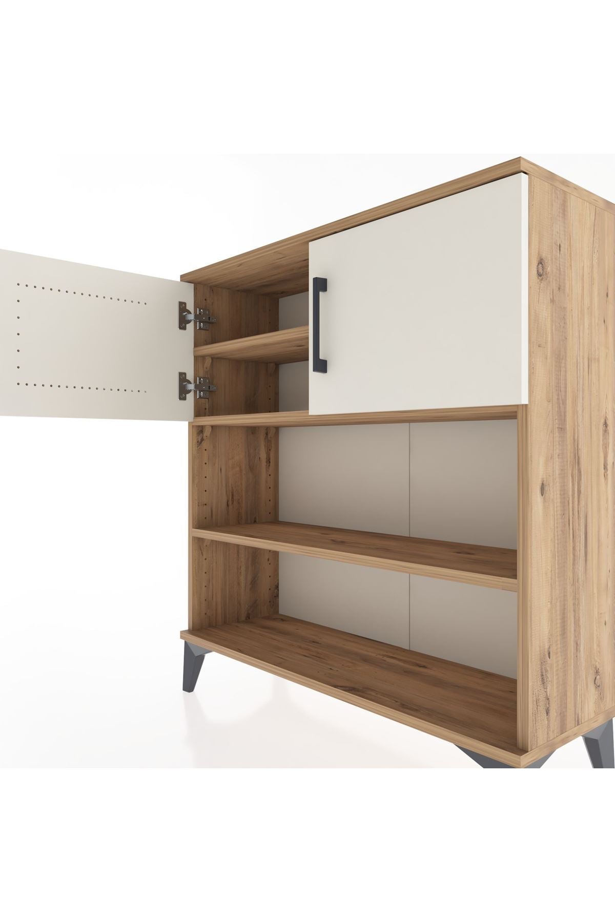 Arges Şifonyer 3 Raflı 2 Kapaklı 88x30x96 - S04M034V7A