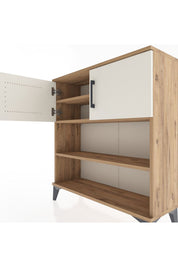 Arges Şifonyer 3 Raflı 2 Kapaklı 88x30x96 - S04M034V7A