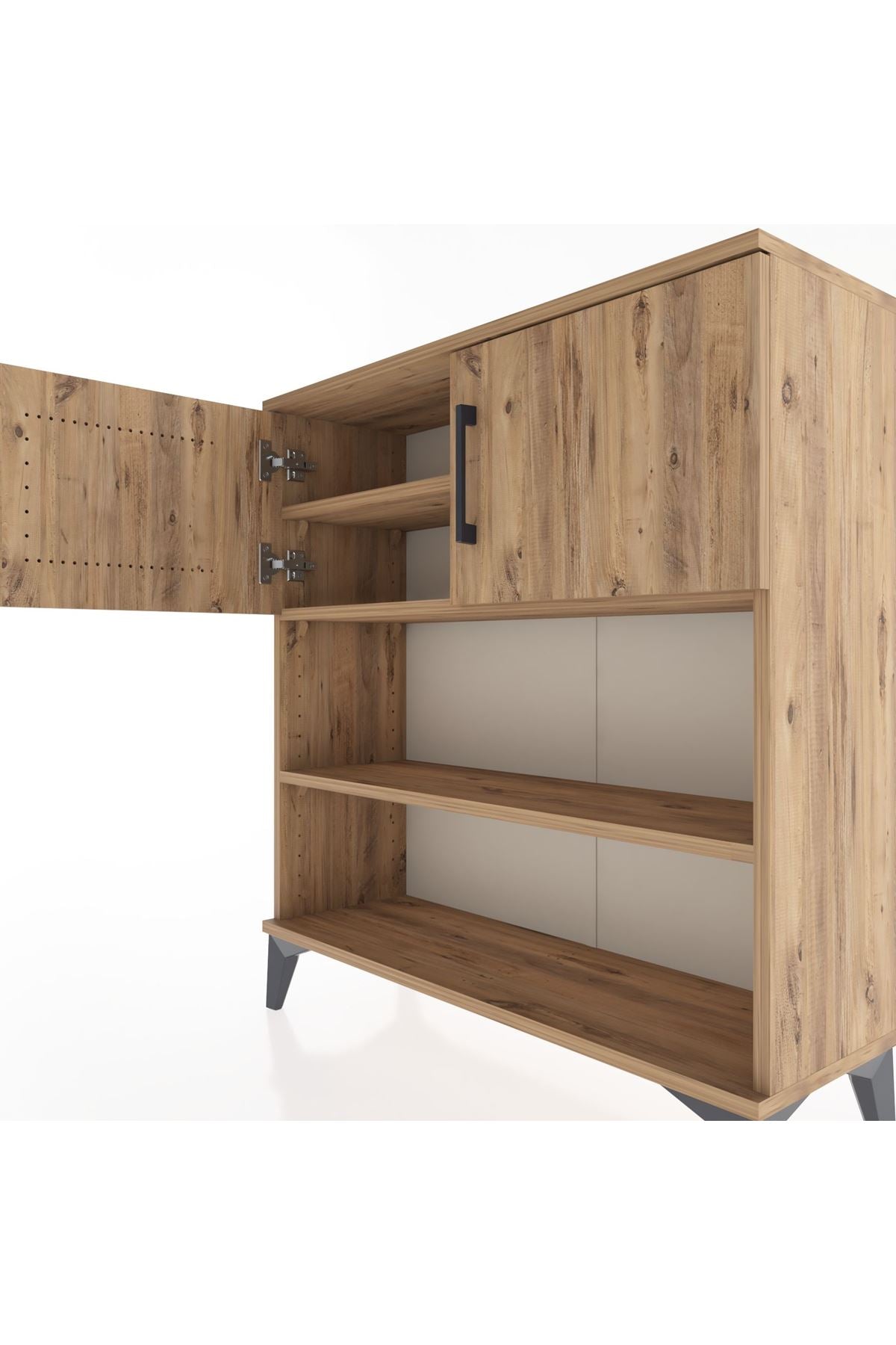 Arges Şifonyer 3 Raflı 2 Kapaklı 88x30x96 - S04M034V9A
