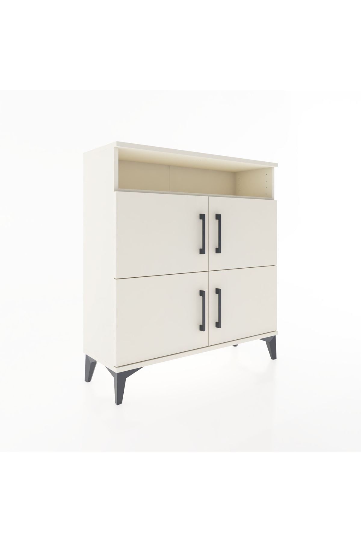 Arges Şifonyer 4 Raflı 4 Kapaklı 88x30x96 - S04M035V1A