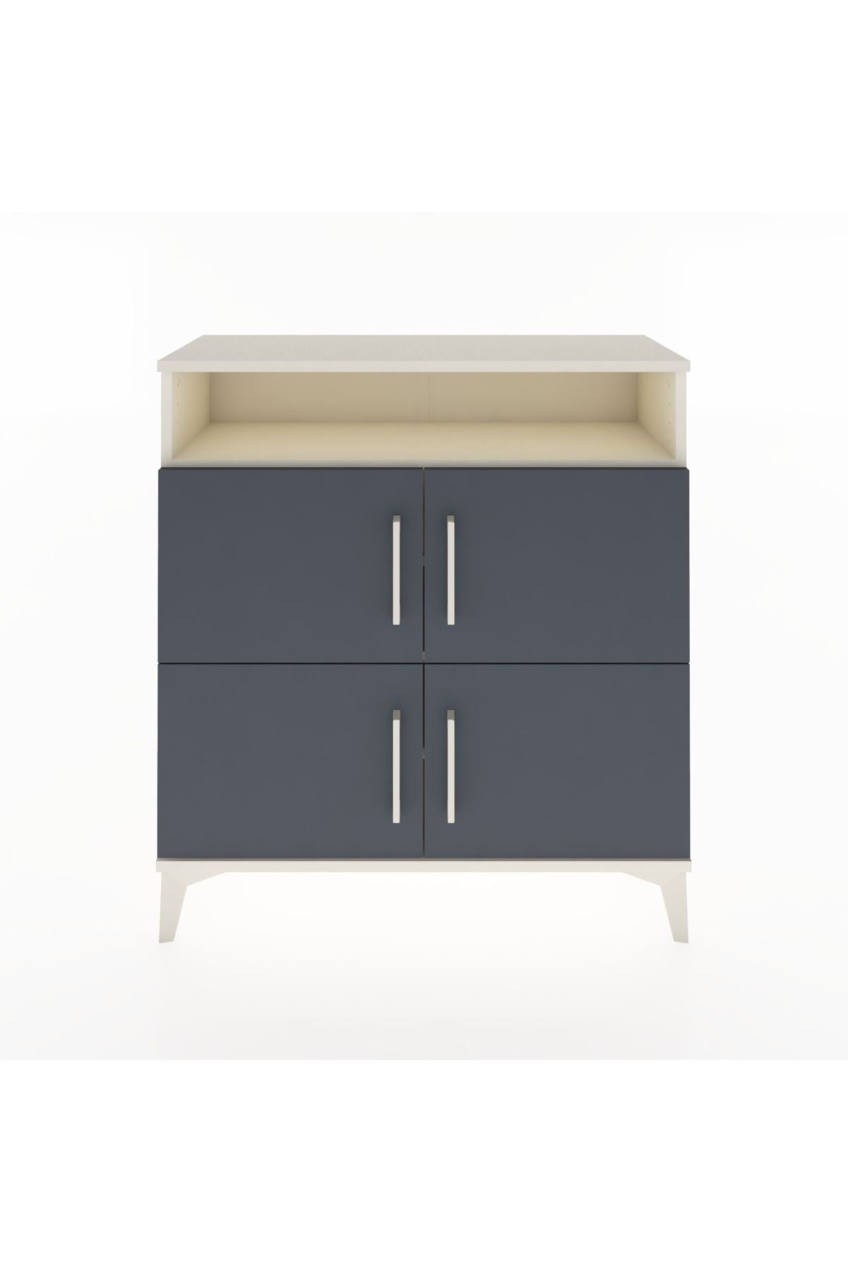 Arges Şifonyer 4 Raflı 4 Kapaklı 88x30x96 - S04M035V2A