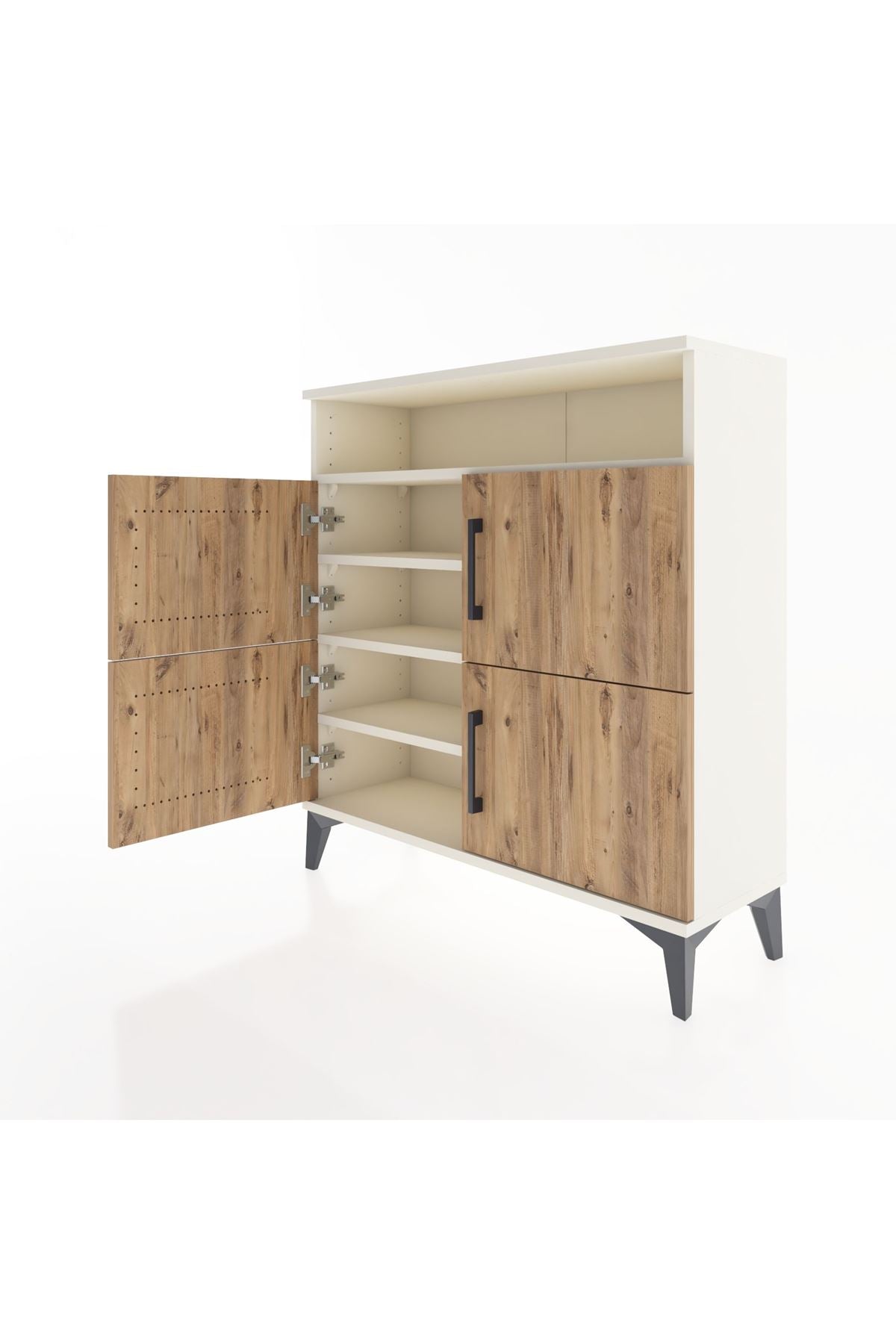 Arges Şifonyer 4 Raflı 4 Kapaklı 88x30x96 - S04M035V3A