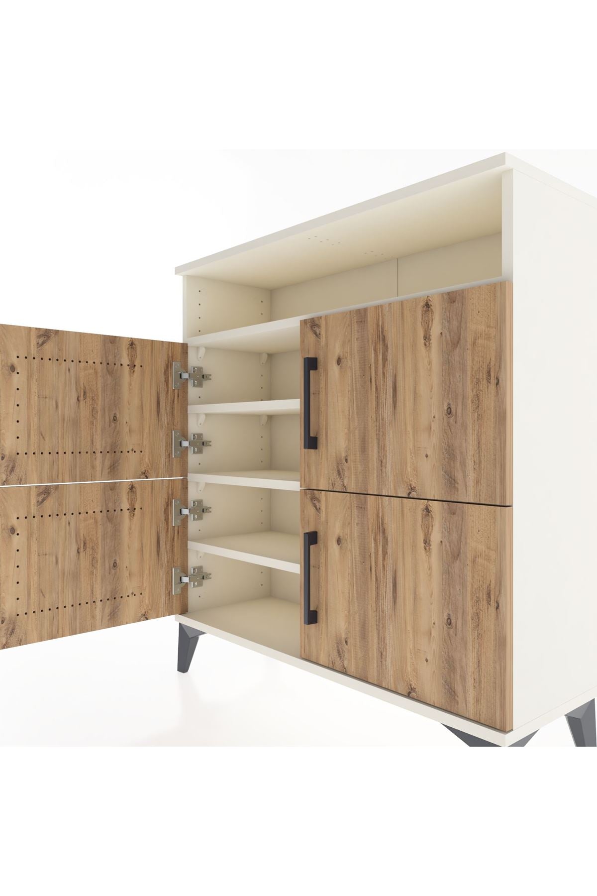 Arges Şifonyer 4 Raflı 4 Kapaklı 88x30x96 - S04M035V3A