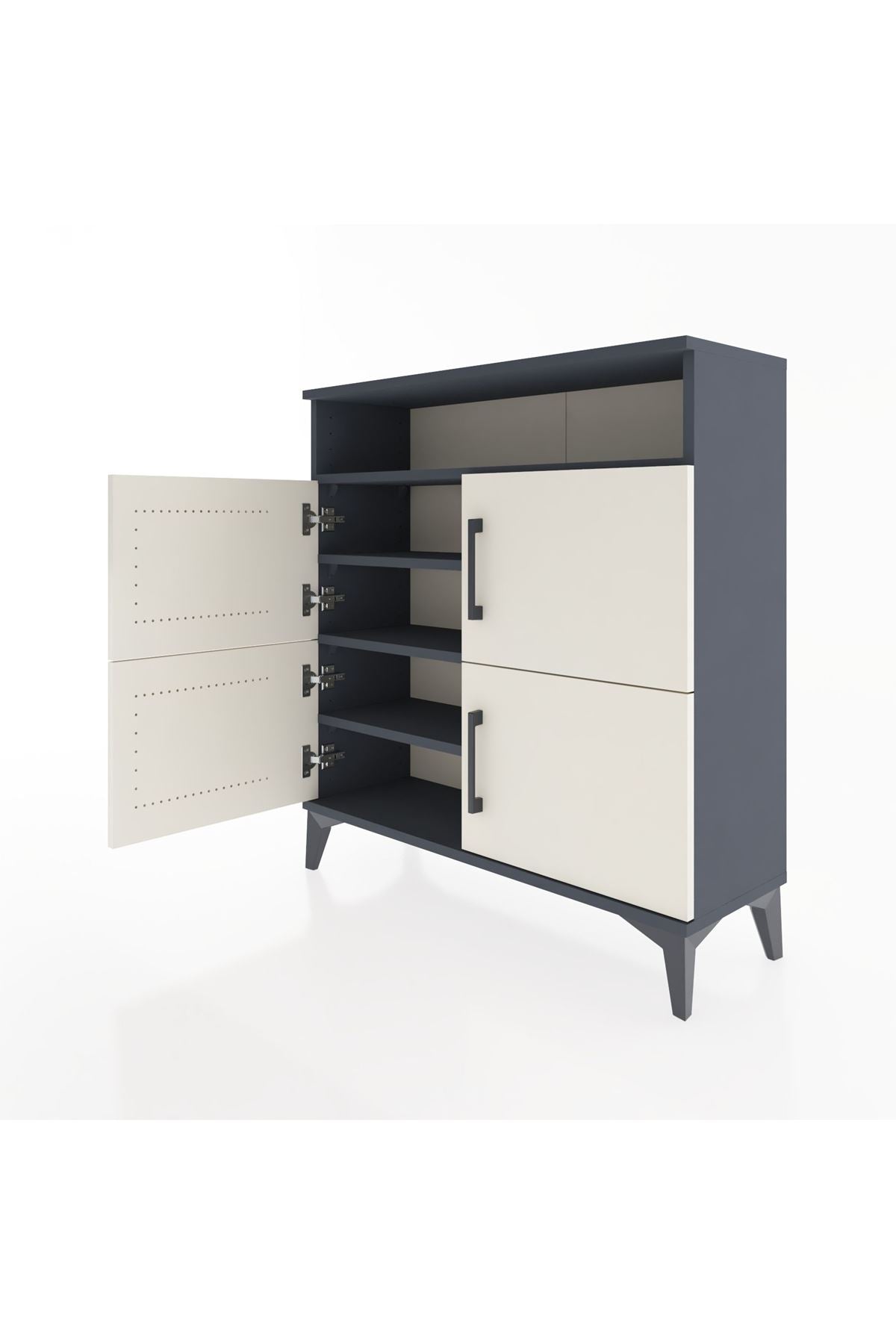 Arges Şifonyer 4 Raflı 4 Kapaklı 88x30x96 - S04M035V4A