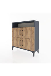 Arges Şifonyer 4 Raflı 4 Kapaklı 88x30x96 - S04M035V6A