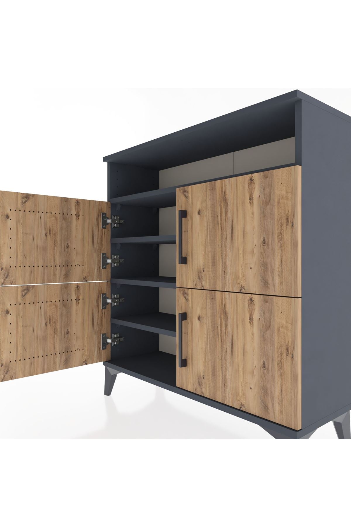 Arges Şifonyer 4 Raflı 4 Kapaklı 88x30x96 - S04M035V6A