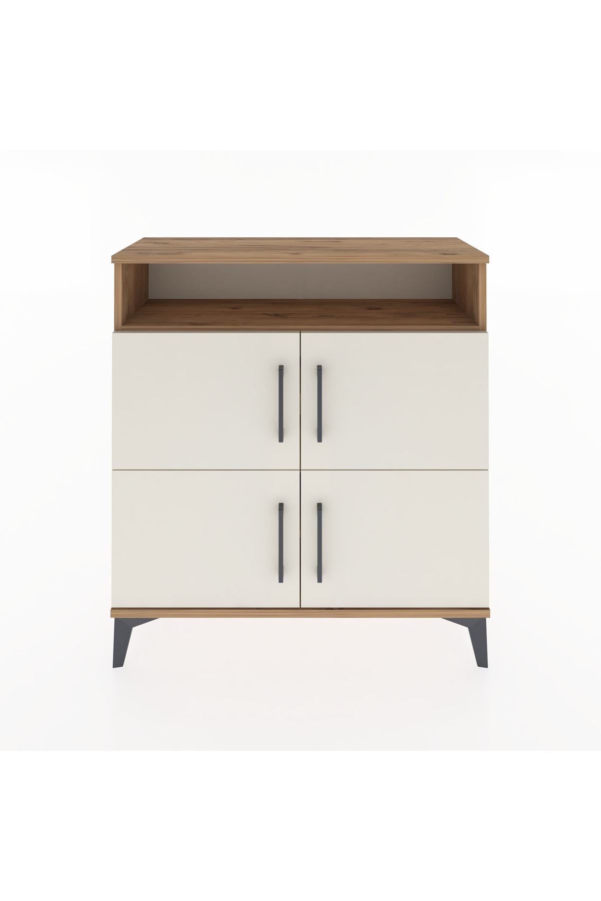Arges Şifonyer 4 Raflı 4 Kapaklı 88x30x96 - S04M035V7A