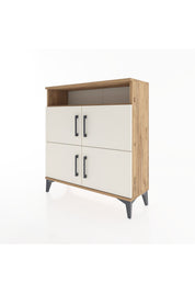 Arges Şifonyer 4 Raflı 4 Kapaklı 88x30x96 - S04M035V7A