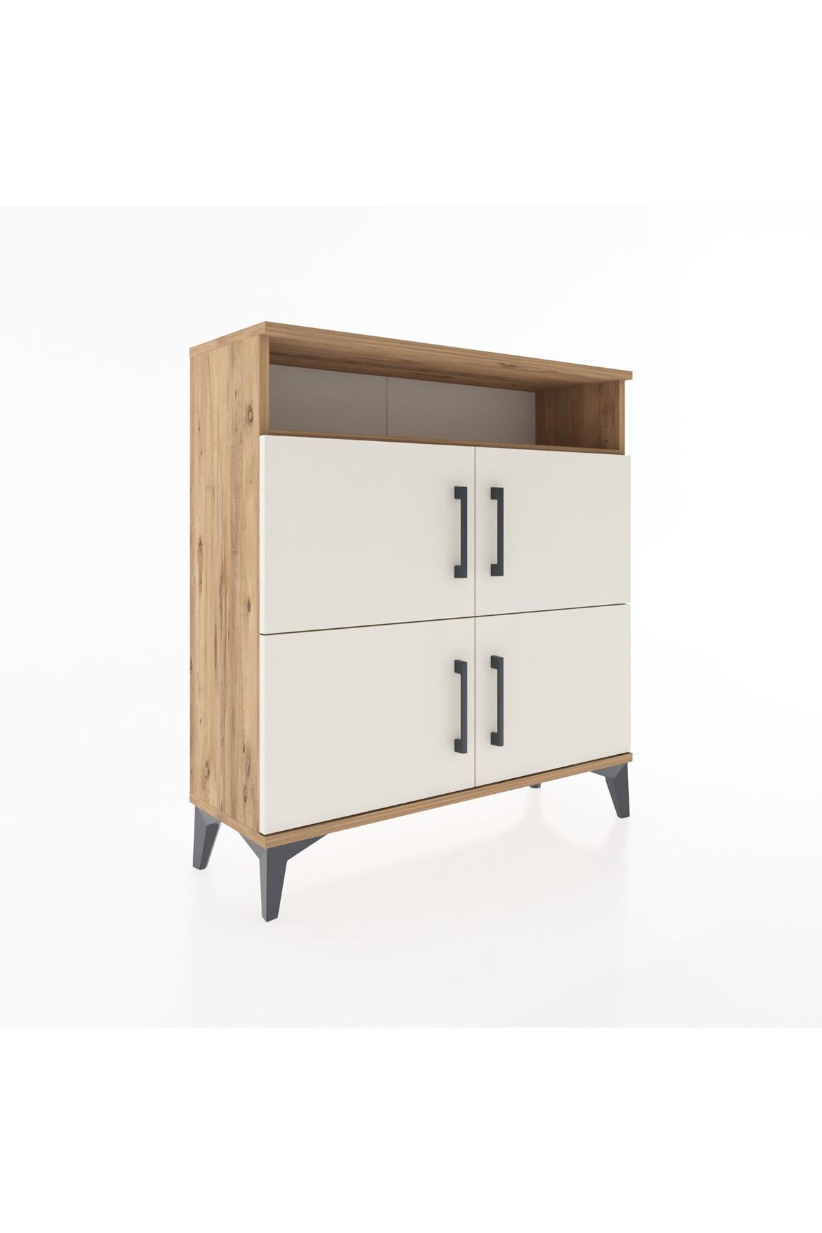 Arges Şifonyer 4 Raflı 4 Kapaklı 88x30x96 - S04M035V7A