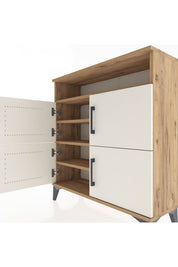 Arges Şifonyer 4 Raflı 4 Kapaklı 88x30x96 - S04M035V7A