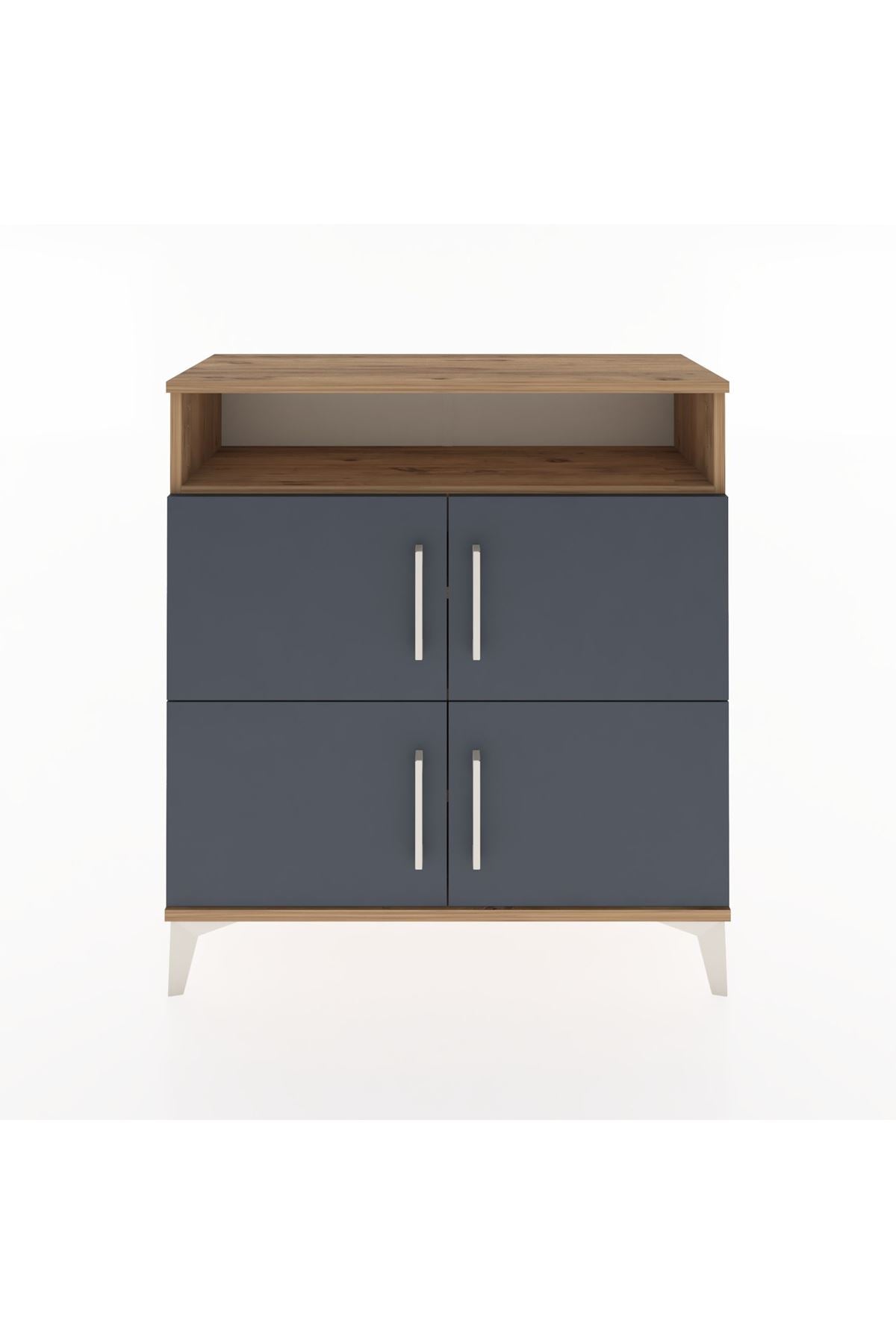 Arges Şifonyer 4 Raflı 4 Kapaklı 88x30x96 - S04M035V8A