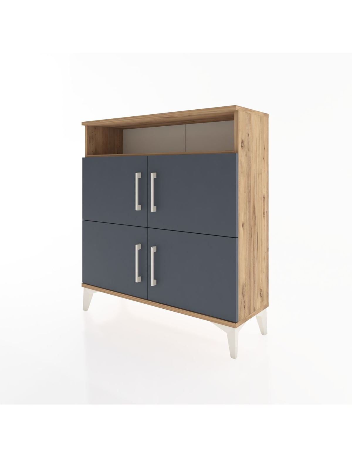 Arges Şifonyer 4 Raflı 4 Kapaklı 88x30x96 - S04M035V8A
