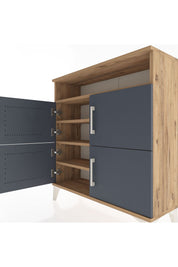 Arges Şifonyer 4 Raflı 4 Kapaklı 88x30x96 - S04M035V8A
