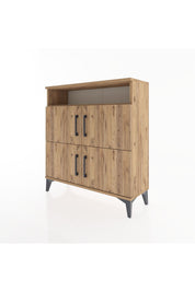 Arges Şifonyer 4 Raflı 4 Kapaklı 88x30x96 - S04M035V9A