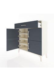 Arges Şifonyer 3 Raflı Tek Çekmeceli 4 Kapaklı 88x30x96 - S04M036V2A
