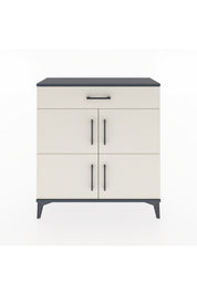 Arges Şifonyer 3 Raflı Tek Çekmeceli 4 Kapaklı 88x30x96 - S04M036V4A
