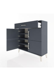 Arges Şifonyer 3 Raflı Tek Çekmeceli 4 Kapaklı 88x30x96 - S04M036V5A