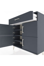 Arges Şifonyer 3 Raflı Tek Çekmeceli 4 Kapaklı 88x30x96 - S04M036V5A
