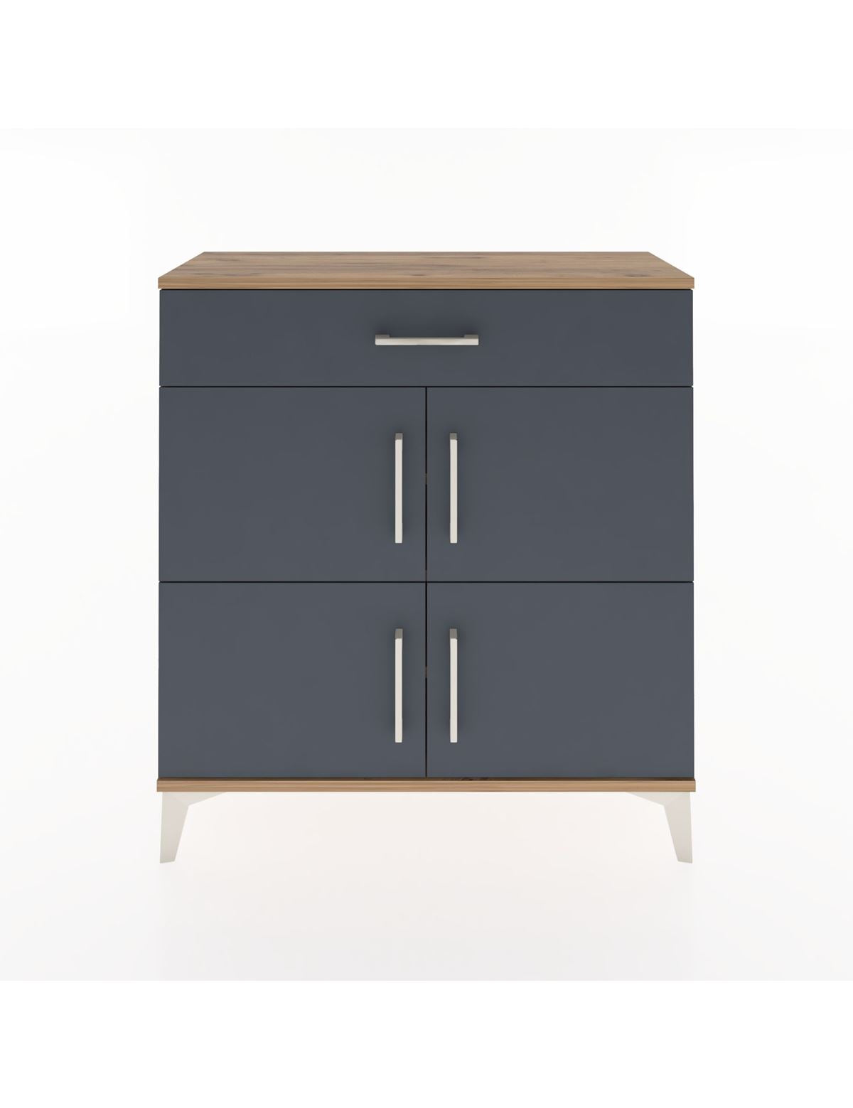 Arges Şifonyer 3 Raflı Tek Çekmeceli 4 Kapaklı 88x30x96 - S04M036V8A