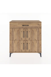 Arges Şifonyer 3 Raflı Tek Çekmeceli 4 Kapaklı 88x30x96 - S04M036V9A