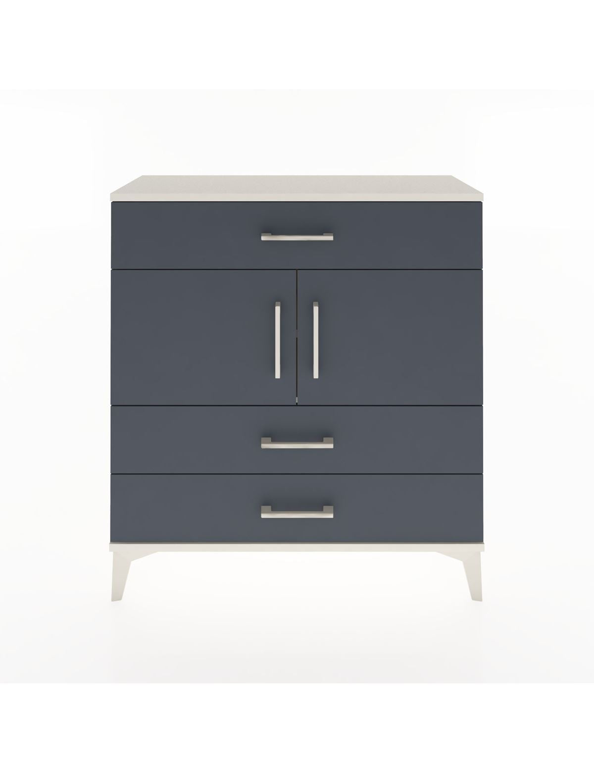 Arges Şifonyer 2 Raflı 3 Çekmeceli 2 Kapaklı 88x30x96 - S04M037V2A