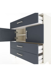 Arges Şifonyer 2 Raflı 3 Çekmeceli 2 Kapaklı 88x30x96 - S04M037V2A