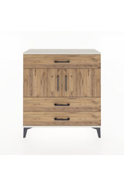 Arges Şifonyer 2 Raflı 3 Çekmeceli 2 Kapaklı 88x30x96 - S04M037V3A