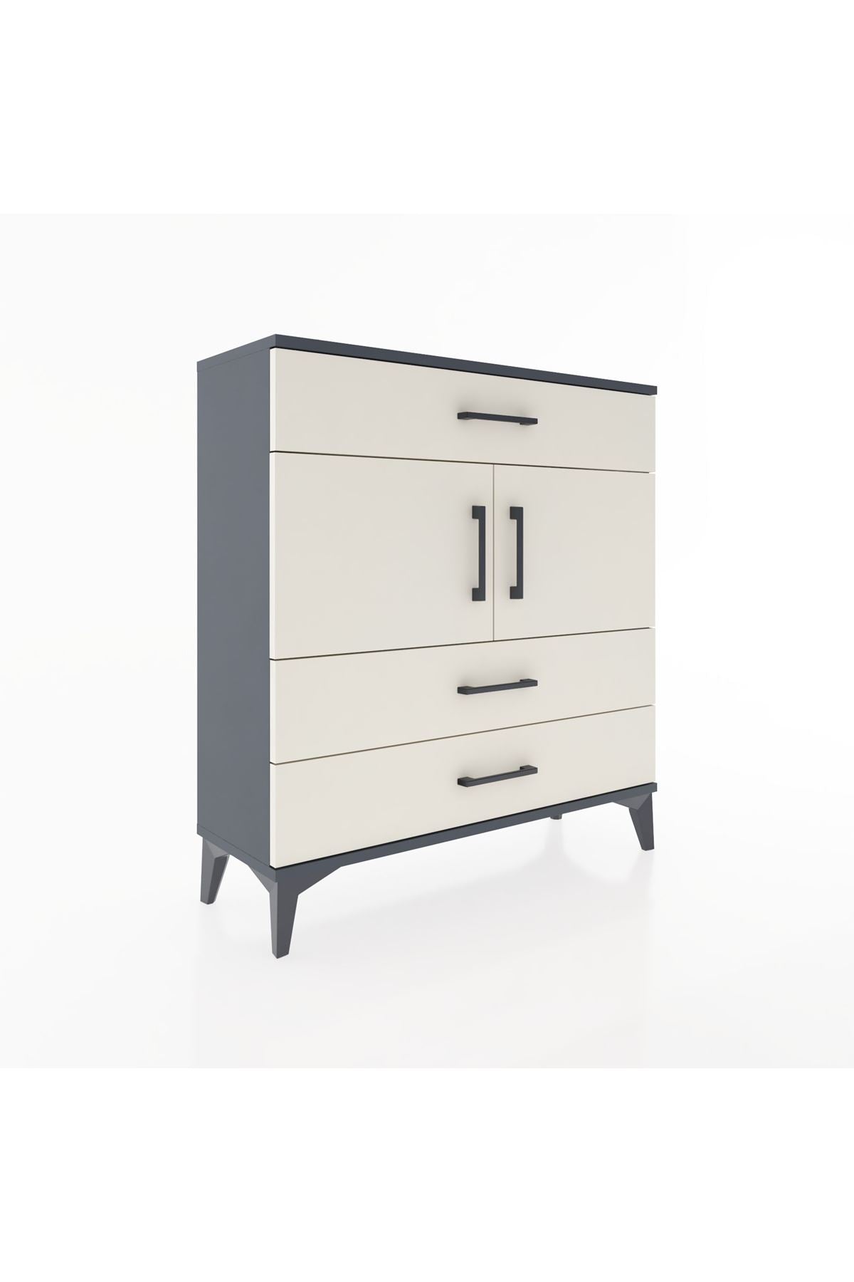 Arges Şifonyer 2 Raflı 3 Çekmeceli 2 Kapaklı 88x30x96 - S04M037V4A