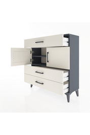 Arges Şifonyer 2 Raflı 3 Çekmeceli 2 Kapaklı 88x30x96 - S04M037V4A