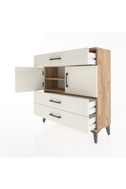 Arges Şifonyer 2 Raflı 3 Çekmeceli 2 Kapaklı 88x30x96 - S04M037V7A