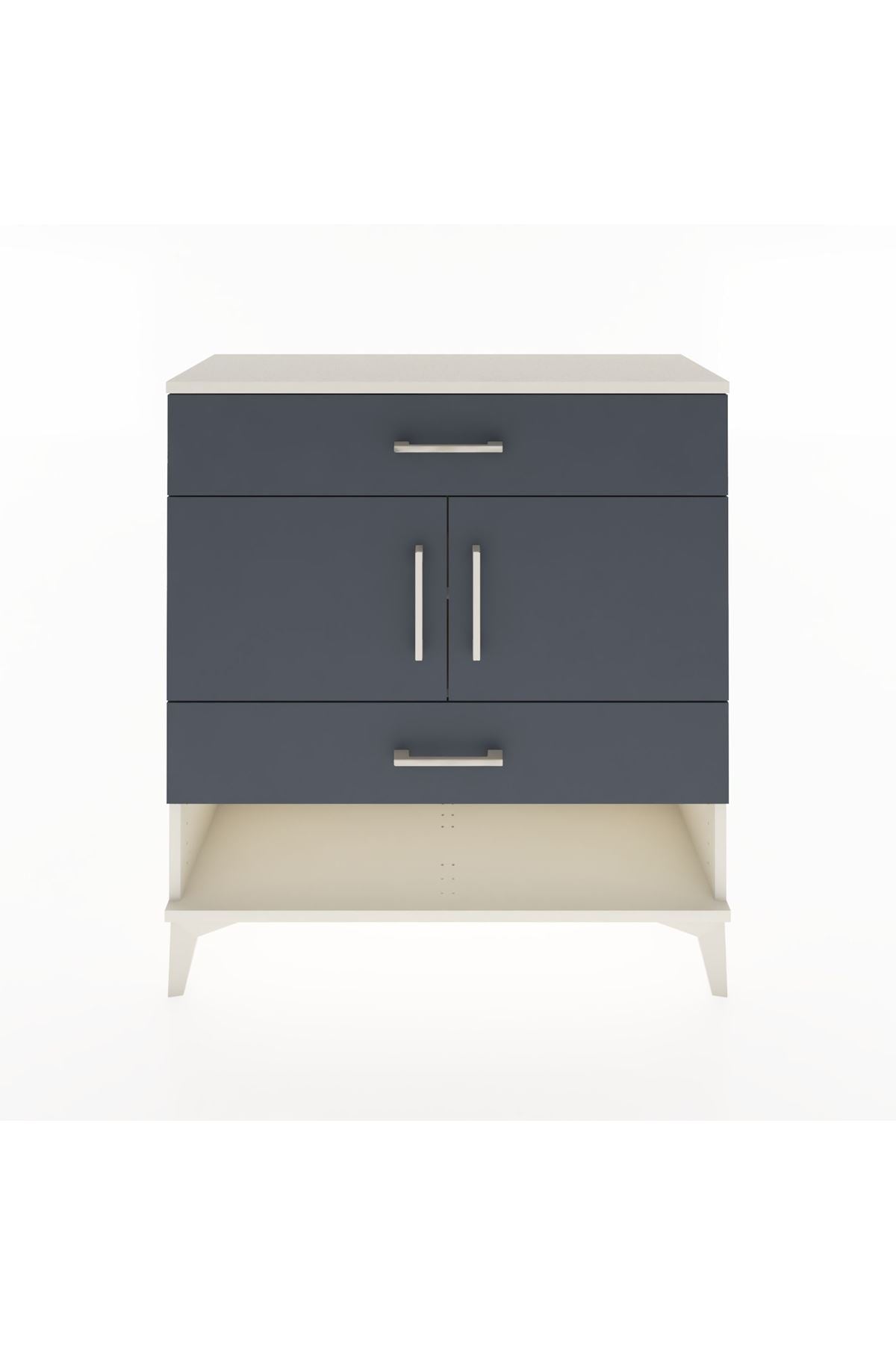 Arges Şifonyer 2 Raflı 2 Çekmeceli 2 Kapaklı 88x30x96 - S04M038V2A