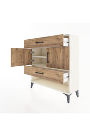 Arges Şifonyer 2 Raflı 2 Çekmeceli 2 Kapaklı 88x30x96 - S04M038V3A